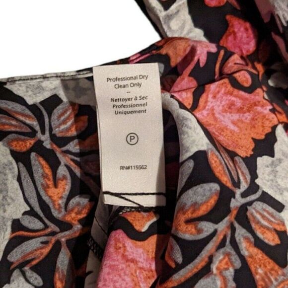 Cinq a Sept Taylee Blouse Cowl Neck Floral Print 100% Silk Top Small NWT - Picture 6 of 8
